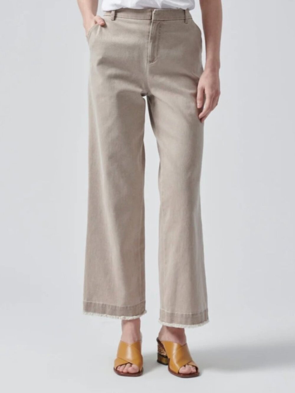 ATM Pants Womens 2 Cotton Twill Boyfriend Pants AW9323-RAZ